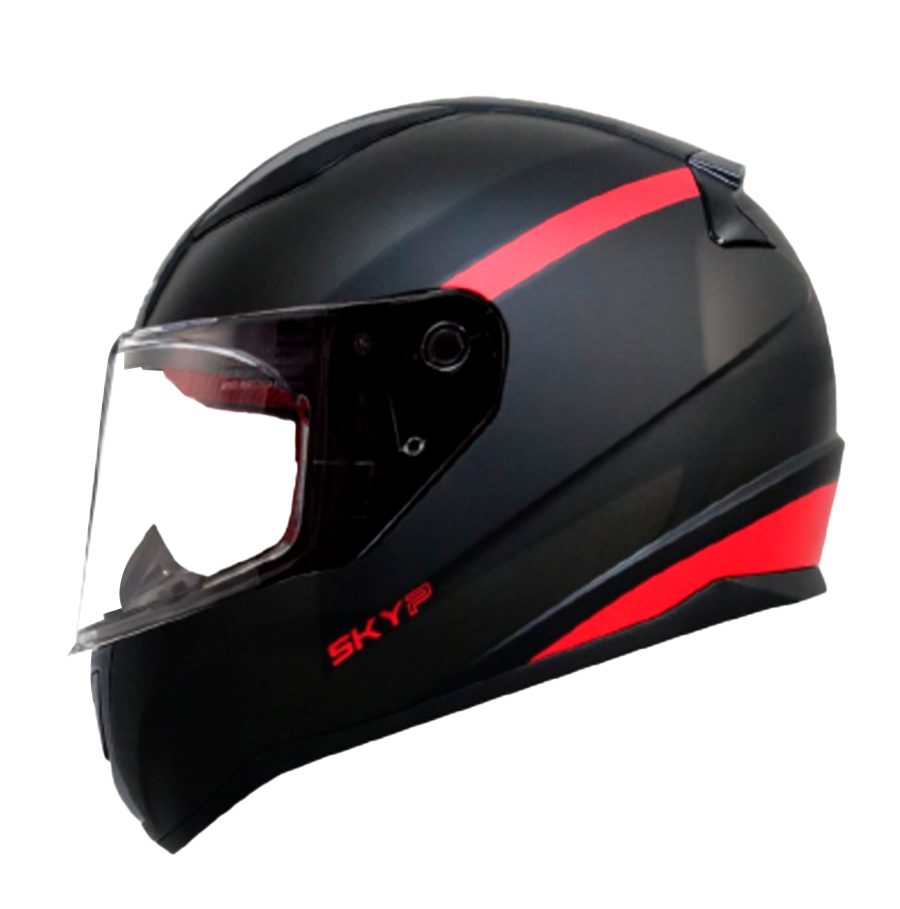CASCO LS2 FF808 FURY NEGRO/ ROJO